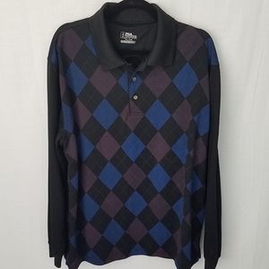 PGA Tour Light Argyle Golf Shirt XL
